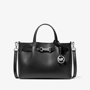 MICHAEL KORS Carson Small Pebbled Leather Satchel